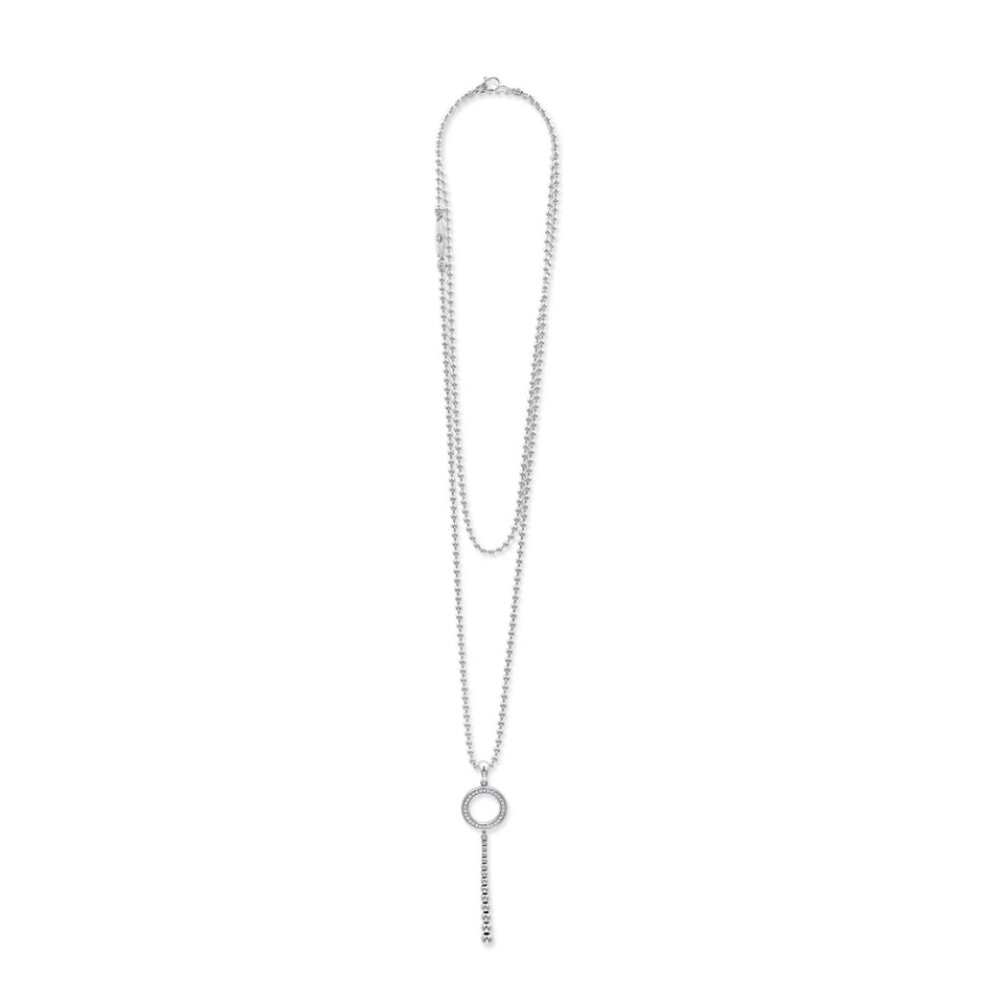 Caviar Spark  Drop Circle Diamond Pendant Necklace from Lagos (sold out online)